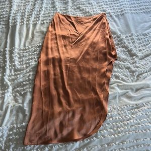 ALIX NYC Revolve high-low silk skirt